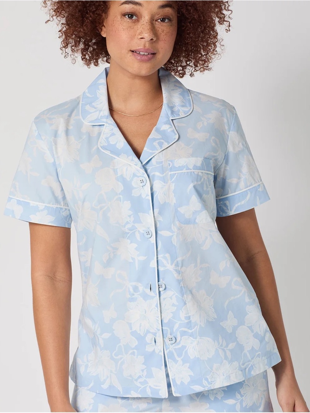 Brand new Bedhead Shorty Poplin PJ Set Blissful Bows